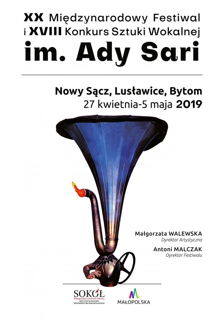 Grafika: Alicja Wańczyk (wykorzystano dzieło Władysława Hasiora „Ada Sari”, które jest symbolem festiwalu i konkursu)
