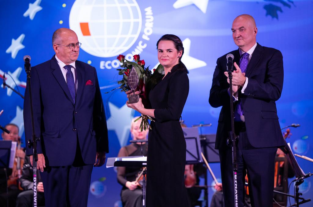 Laureatką Specjalnej Nagrody Forum Ekonomicznego została Swiatłana Cichanouska