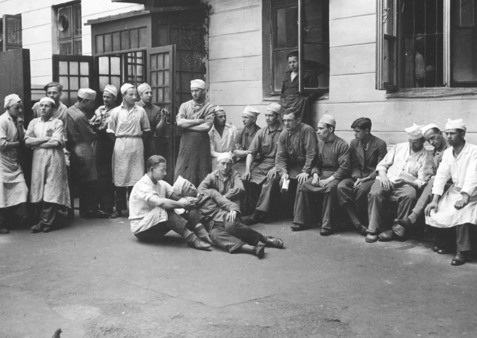 Strajk warszawskich cukierników w 1935 roku. Fot. NAC