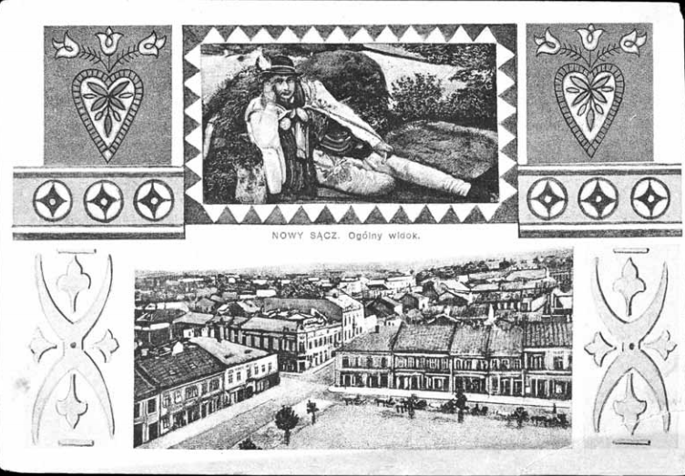 ocztówka z Nowego Sącza – 1924 r. ZBIORY POLONA.