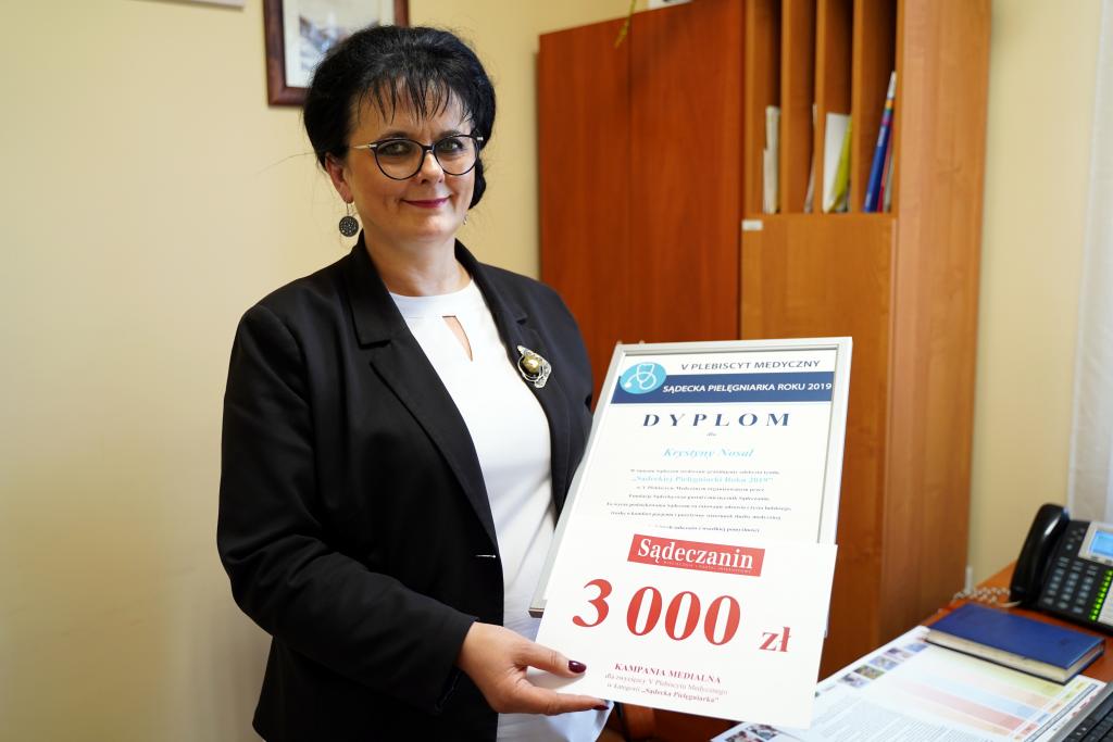Krystyna Nosal zwyciężyła V Plebiscyt Medyczny, organizowany przez Fundację Sądecką, pod patronatem portalu i miesięcznika "Sądeczanin", w kategorii Sądecka Pielęgniarka.