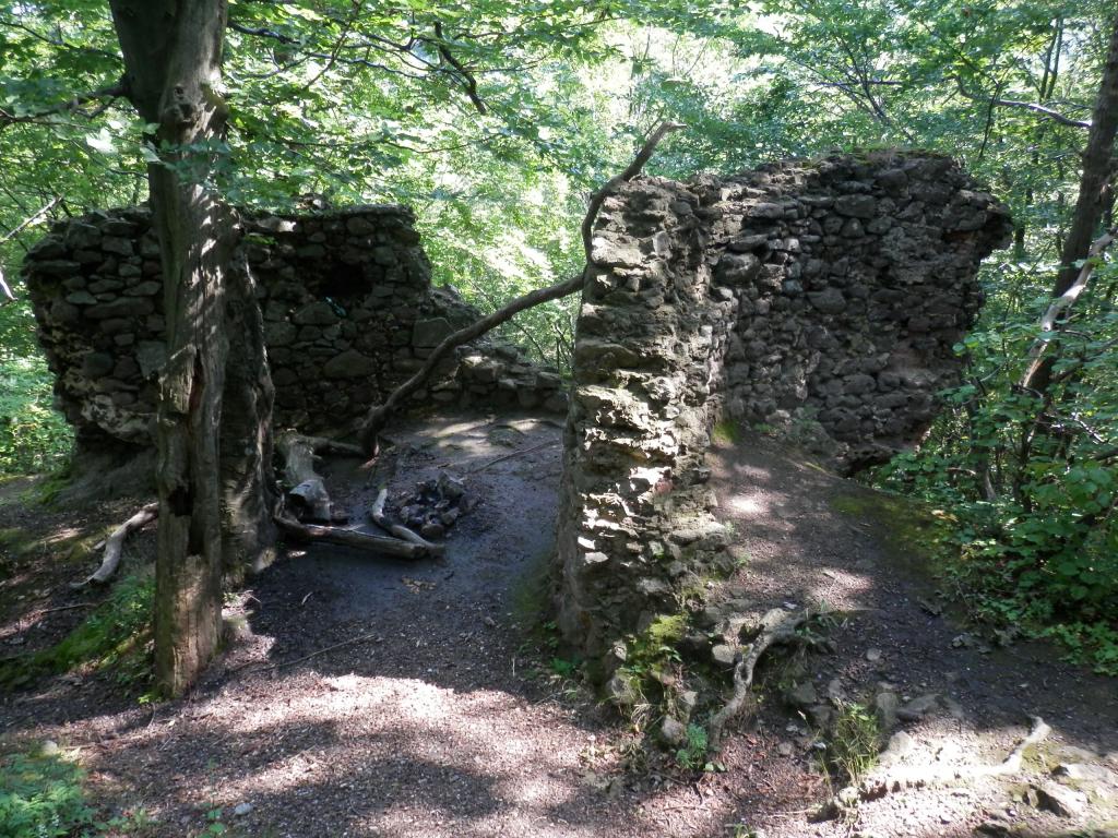 Zbojnícky hrad Soľnohrad koło Preszowa – fragment ruin dawnej siedziby Jerzego Szowarskiego i jego potomków, fot. Jozef Kotulič