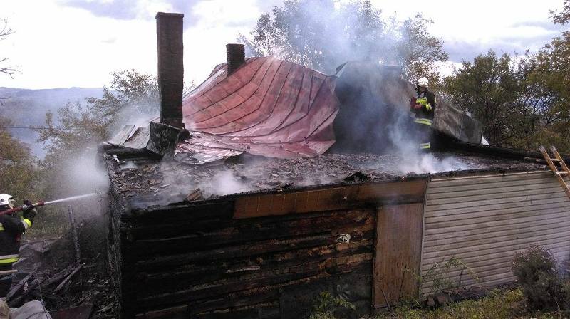 Spalony dom w Marcinkowicach