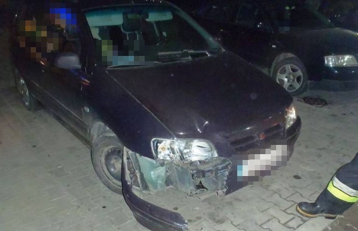 zderzenie samochodów w Świniarsku