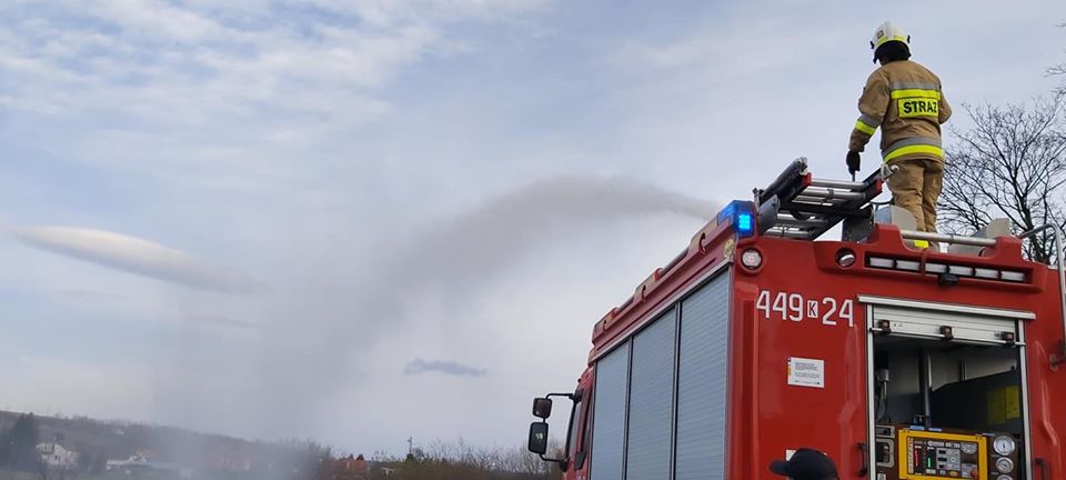 Pożar w gminie Biecz strawił budynek gospodarczy