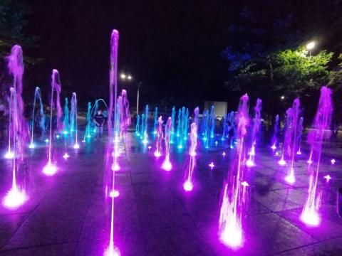 Tańcząca fontanna w Parku Strzeleckim. Coś wspaniałego. Warto to zobaczyć!