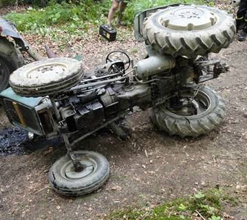 traktor przygniótł rolnika w Gorlicach