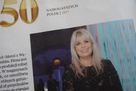  Barbara Edelmuller – Generaux wśród najbogatszych Polek tygodnika „Wprost”