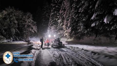Beskid Sądecki: dwóch mężczyzn w czasie śnieżycy utknęło w górach