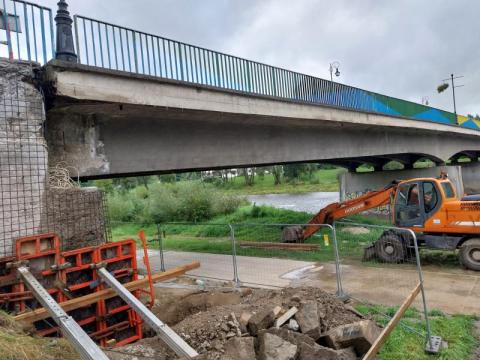 Rozpoczął się remont mostu na Popradzie w Alei Zdrojowej w Muszynie