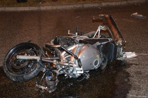 Słopnice: O krok od tragedii. Motocyklista z obrażeniami ciała trafił do szpitala