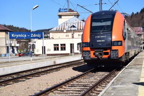 Krynica: od niedzieli nowy rozkład na kolei, powraca pociąg Jasło-Krynica