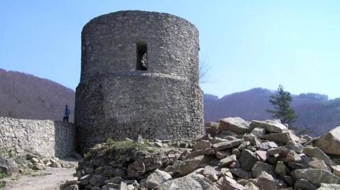 ruiny zamku w Rytrze