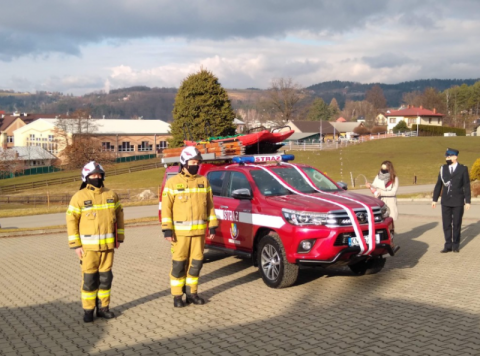 W jednostce OSP Gródek nad Dunajcem pojawił się nowy wóz ratowniczo-gaśniczy