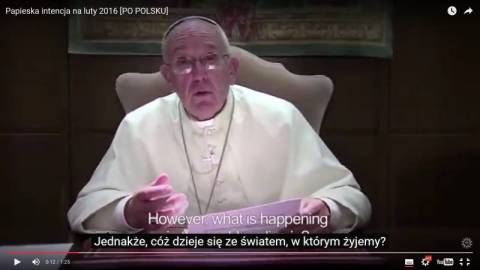 Papieskie wideo-przesłanie