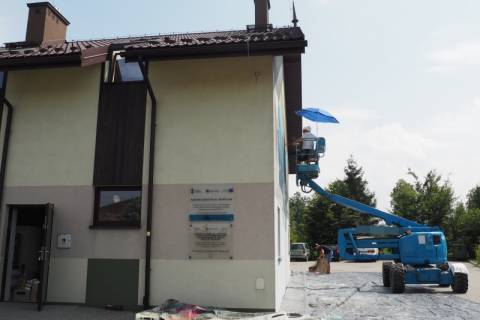 Nowy Sącz: Powstaje pierwszy mural 3D. Mgr Mors i jego koledzy realizują artystyczną wizję „Piętro wyżej”