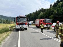 Dramatyczny wypadek w Witowicach. Droga krajowa 75 zablokowana [ZDJĘCIA]