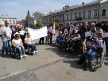 Protest niepełnosprawnych