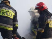 Z ostatniej chwili: Wielki pożar w gminie Chełmiec. Strażacy od kilku godzin walczą z ogniem