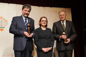 Laureaci Nagrody im. ks. Kumora w 2016 roku - Bolesław Faron i Jerzy Giza
