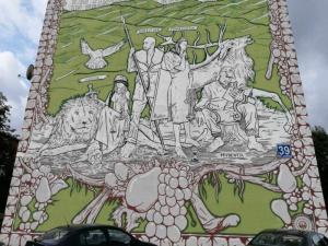Ten mural upamiętnia w Nowym Sączu Jana Bukowskiego. Zajrzyjcie do kościoła św. Kazimierza [ZDJĘCIA]