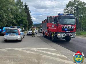 Groźny wypadek w gminie Podegrodzie. Zderzyły się aż trzy samochody