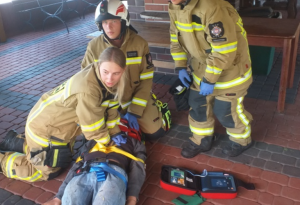 Łososina Dolna: pożar i ofiary w jednym z hoteli? Strażacy zdali egzamin